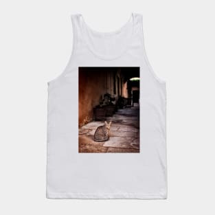 Cat In Monastery Tank Top